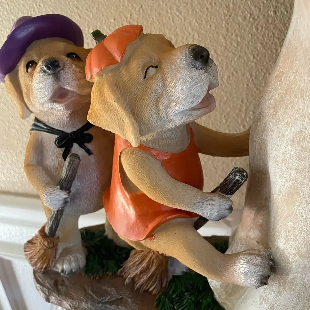 Hay and Harvest Golden Retriever Halloween Decoration Indoor Outdoor CUTEEE!